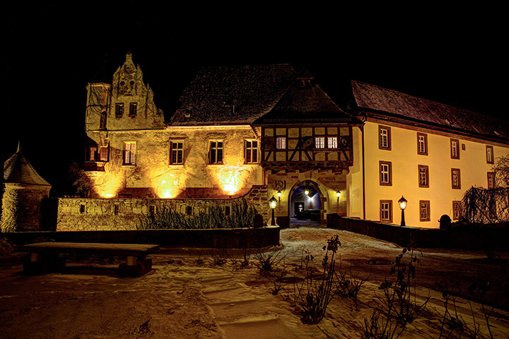 Stettenfels Castle by Night