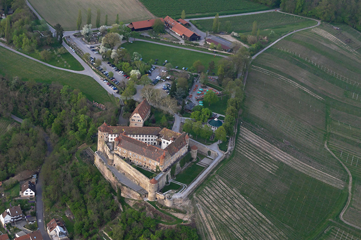 Stettenfels Castle Aerial Image